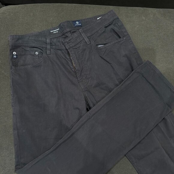 AG The Graduate Sueded Tailored Leg Pant - Grey - Picture 2 of 4